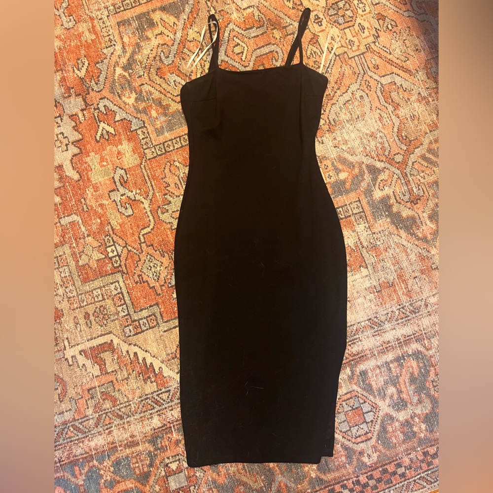 Lulus Little Black Midi Dress Bodycon